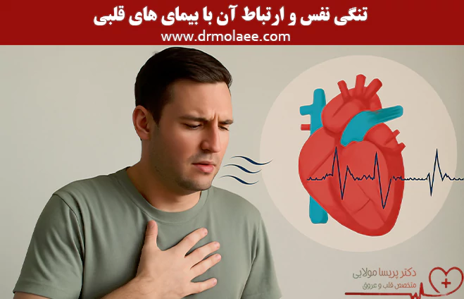 تنگی نفس و ارتباط آن با بیمای های قلبی